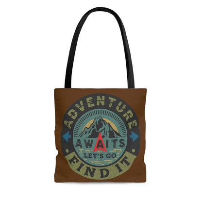 Camping Tote - Adventure Awaits Let's Go Find It