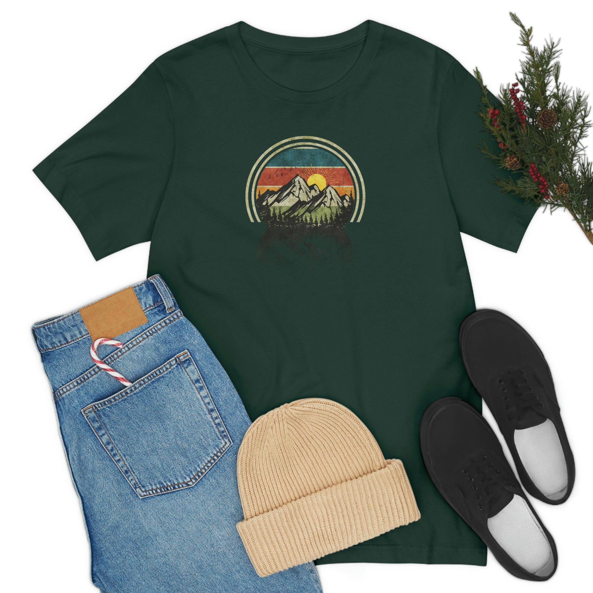 The Outdoor POD Store. Camping Tee Collection. Mountains. Forest