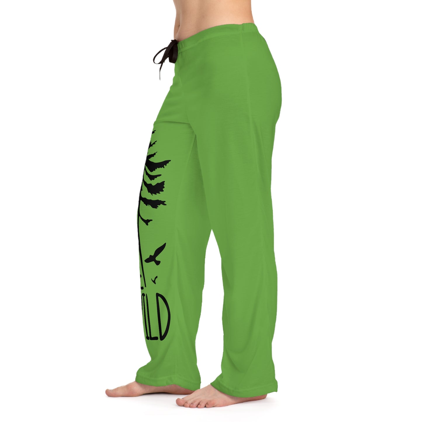 Women's Pajama Pants - Green 'Be Wild'