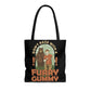 Funny Animal Meme Tote - Don't Race A Furry Gummy! - Black