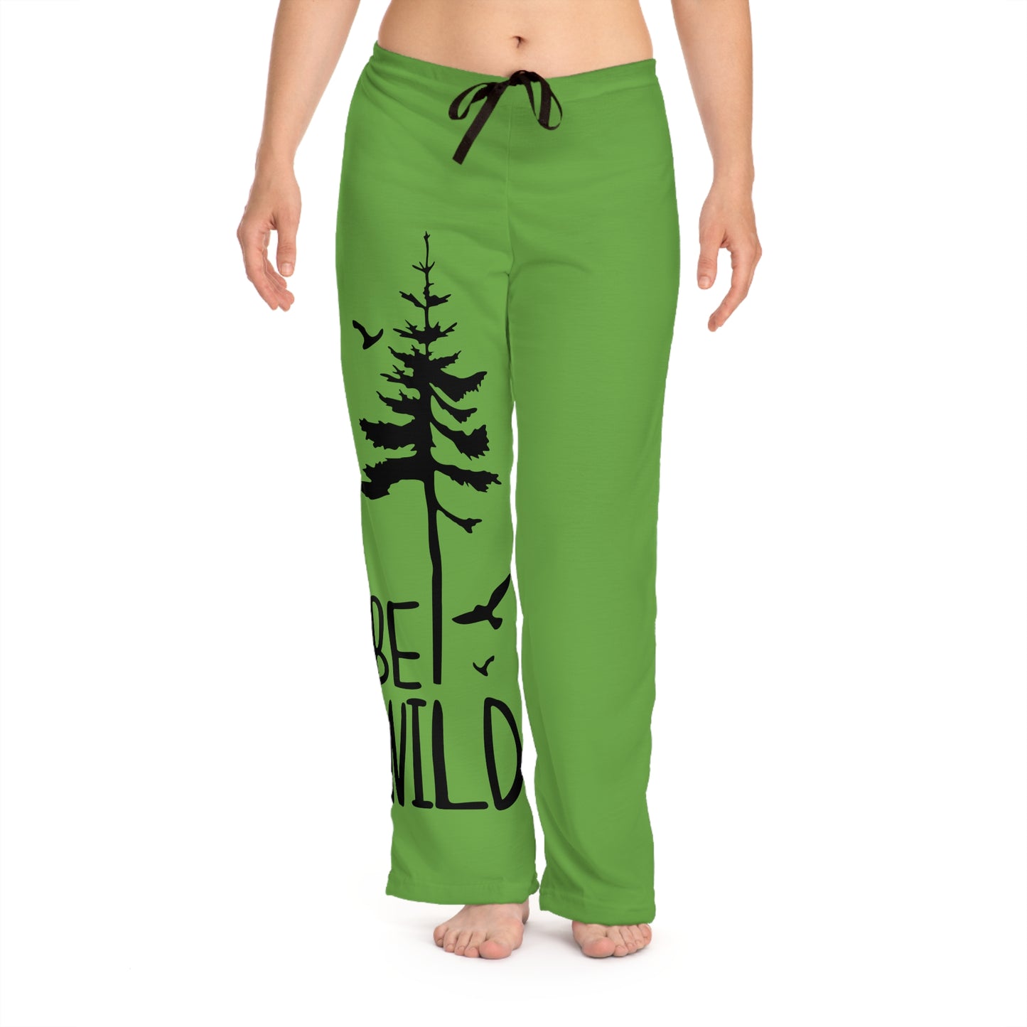 Women's Pajama Pants - Green 'Be Wild'