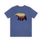 Outdoor POD Store. Camping Tee Collection. Bear Silhouette. Heather True Royal