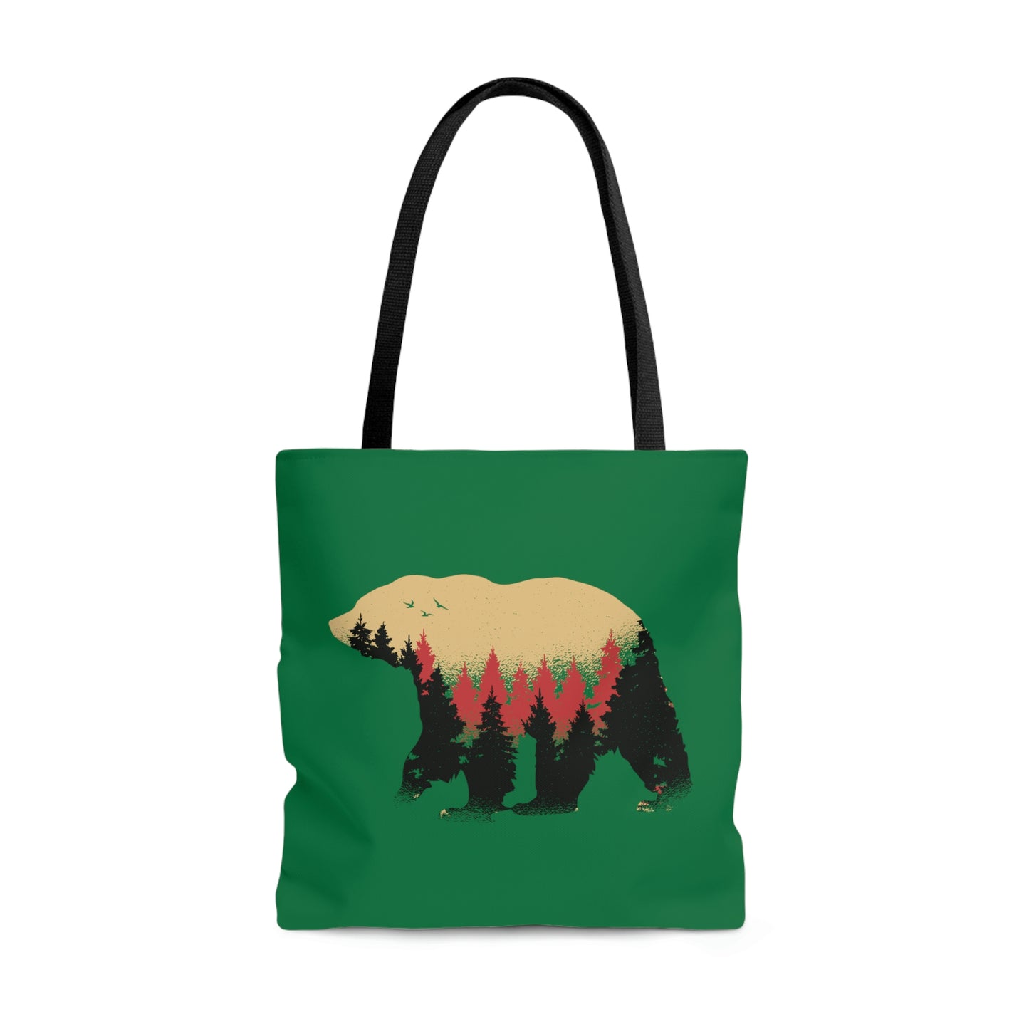 The Outdoor POD Store. Camping Tote Collection. Bear Silhouette. Green