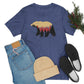 Outdoor POD Store. Camping Tee Collection. Bear Silhouette. Heather True Royal