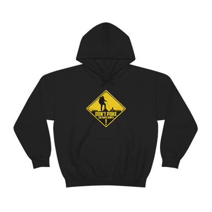 The Outdoor POD Store Hoodie Collection Don't Poke the Nope Ropes. Black