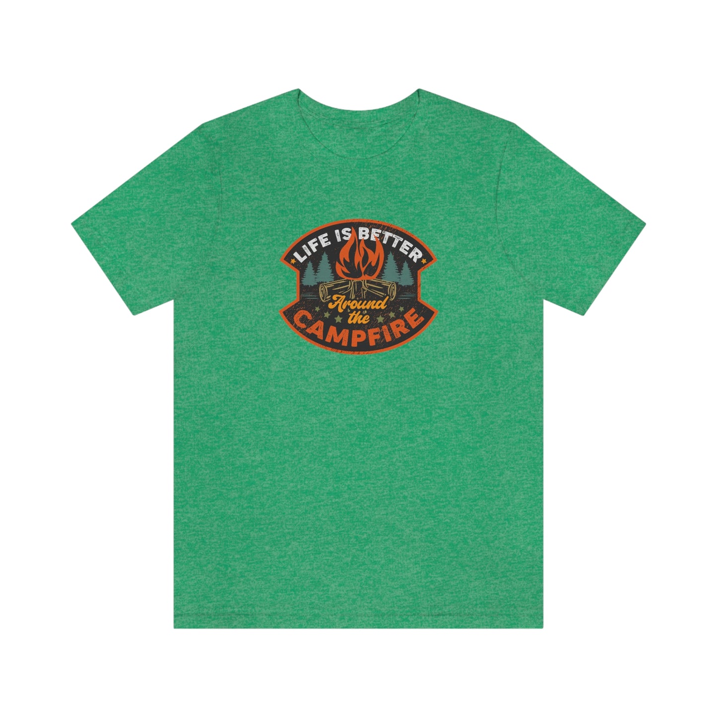 The Outdoor POD Store: Vintage Camping Tee - Life is Better Around the Campfire. Heather Kelly