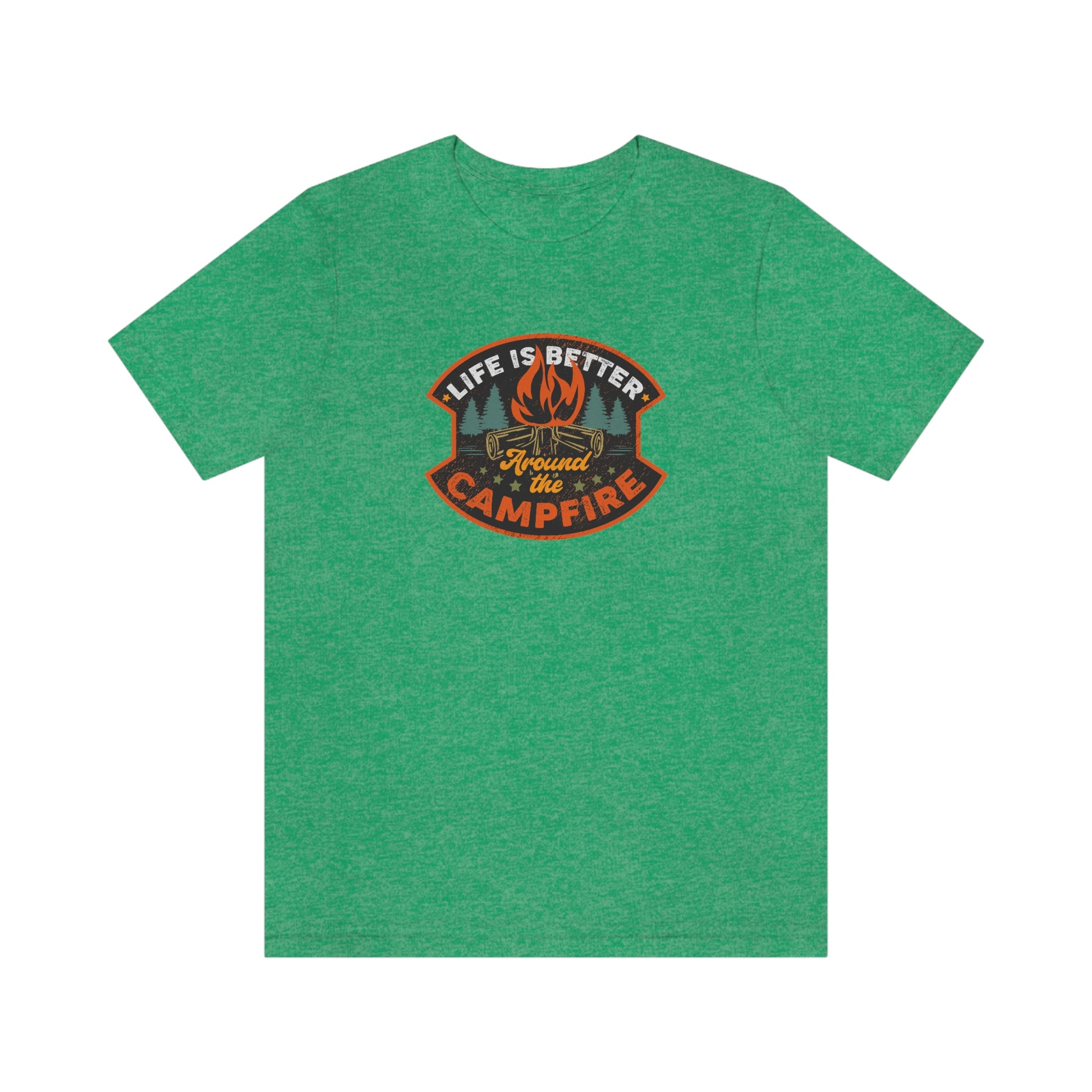 The Outdoor POD Store: Vintage Camping Tee - Life is Better Around the Campfire. Heather Kelly