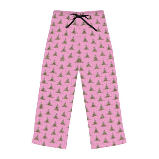 Women's Pajama Pants - Polka Dots and Tents