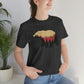 Outdoor POD Store. Camping Tee Collection. Bear Silhouette. Dark Grey Heather