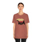 Outdoor POD Store. Camping Tee Collection. Bear Silhouette. Heather Clay