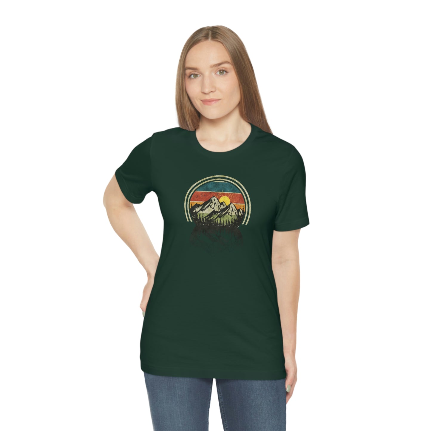 The Outdoor POD Store. Camping Tee Collection. Mountains. Forest