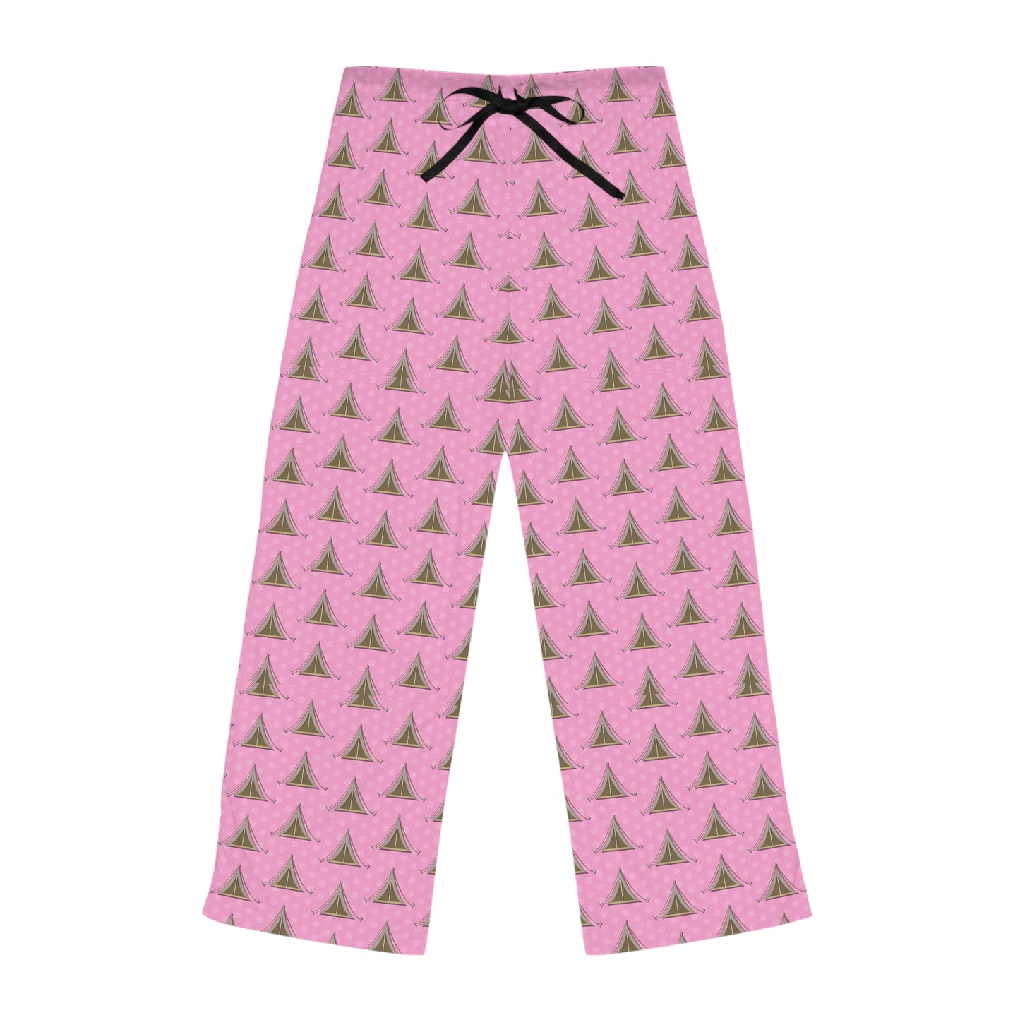 Women's Pajama Pants - Polka Dots and Tents