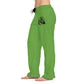 Women's Pajama Pants - Green American Flag & Tent