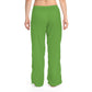 Women's Pajama Pants - Green American Flag & Tent