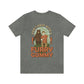 The Outdoor POD Store Funny Animal Meme Tee Collection. Don't Race with a Furry Gummy Bear. Dark Grey Heather