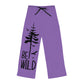 Women's Pajama Pants - Purple 'Be Wild'