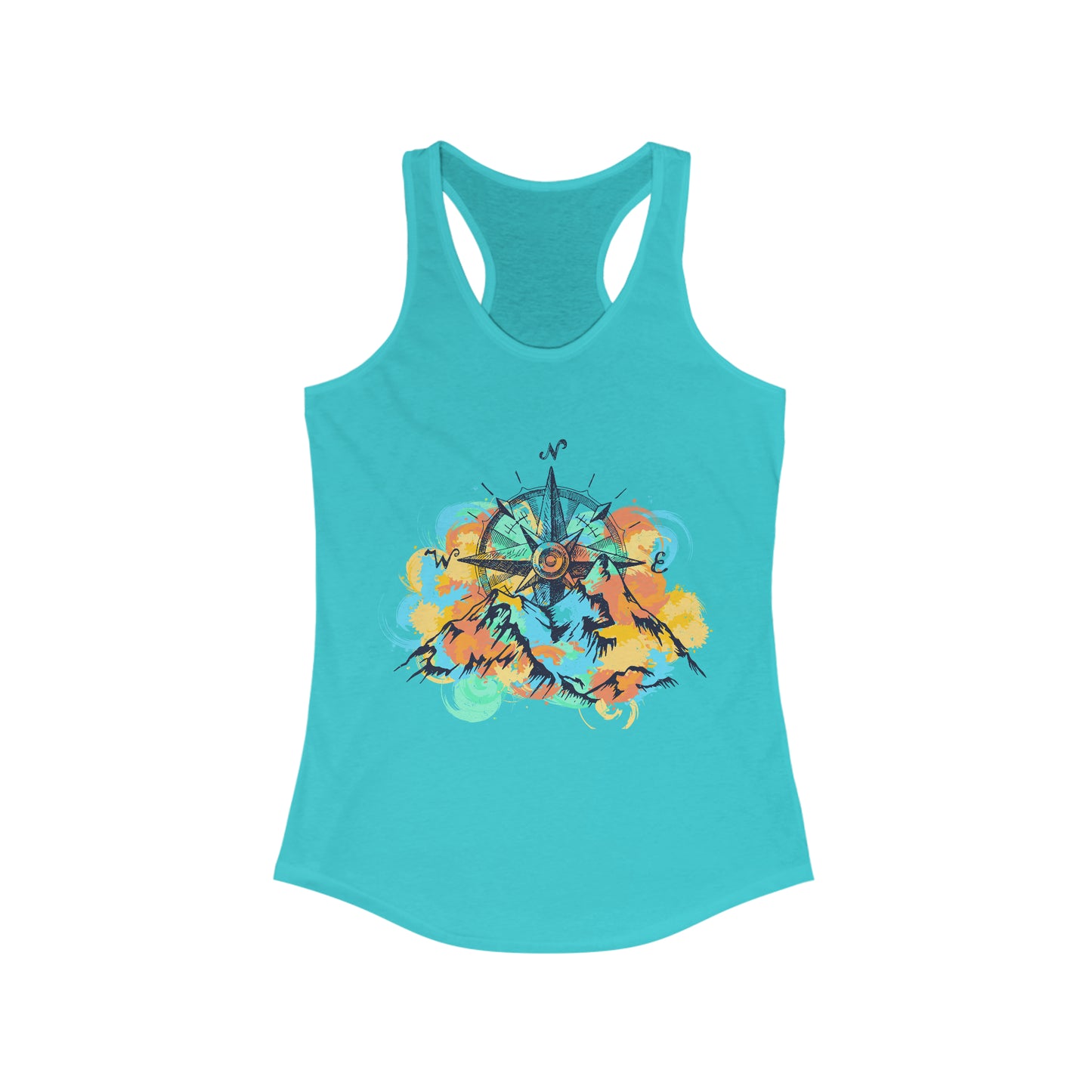 Women's Racerback Tank - Mountains & Compass