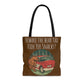 Funny Animal Meme Tote - Hide Yer Snacks! - Brown