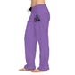 Women's Pajama Pants - Purple American Flag & Tent