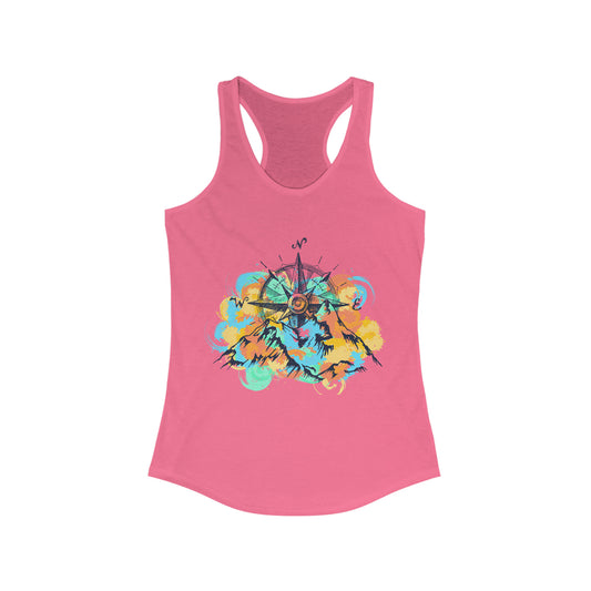 Women's Racerback Tank - Mountains & Compass