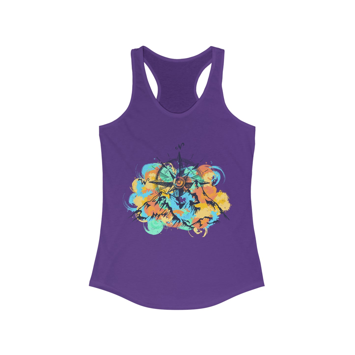 Women's Racerback Tank - Mountains & Compass