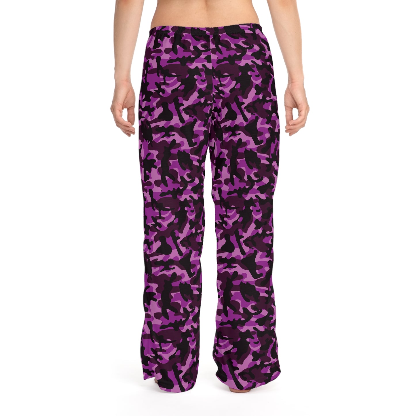 Women's Pajama Pants - Purple Camouflage