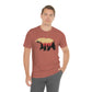 Outdoor POD Store. Camping Tee Collection. Bear Silhouette. Heather Clay