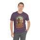 The Outdoor POD Store Funny Animal Meme Tee Collection. Don't Race with a Furry Gummy Bear. Heather Team Purple