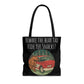 Funny Animal Meme Tote - Hide Yer Snacks! - Black