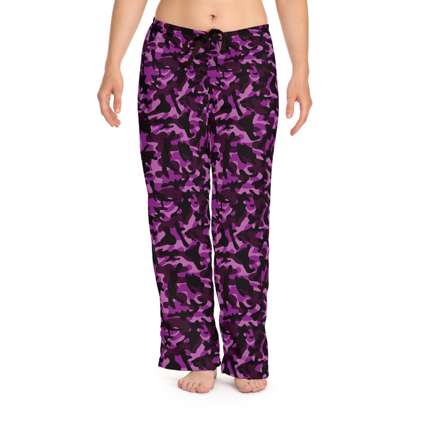 Women's Pajama Pants - Purple Camouflage