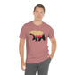 Outdoor POD Store. Camping Tee Collection. Bear Silhouette. Heather Mauve