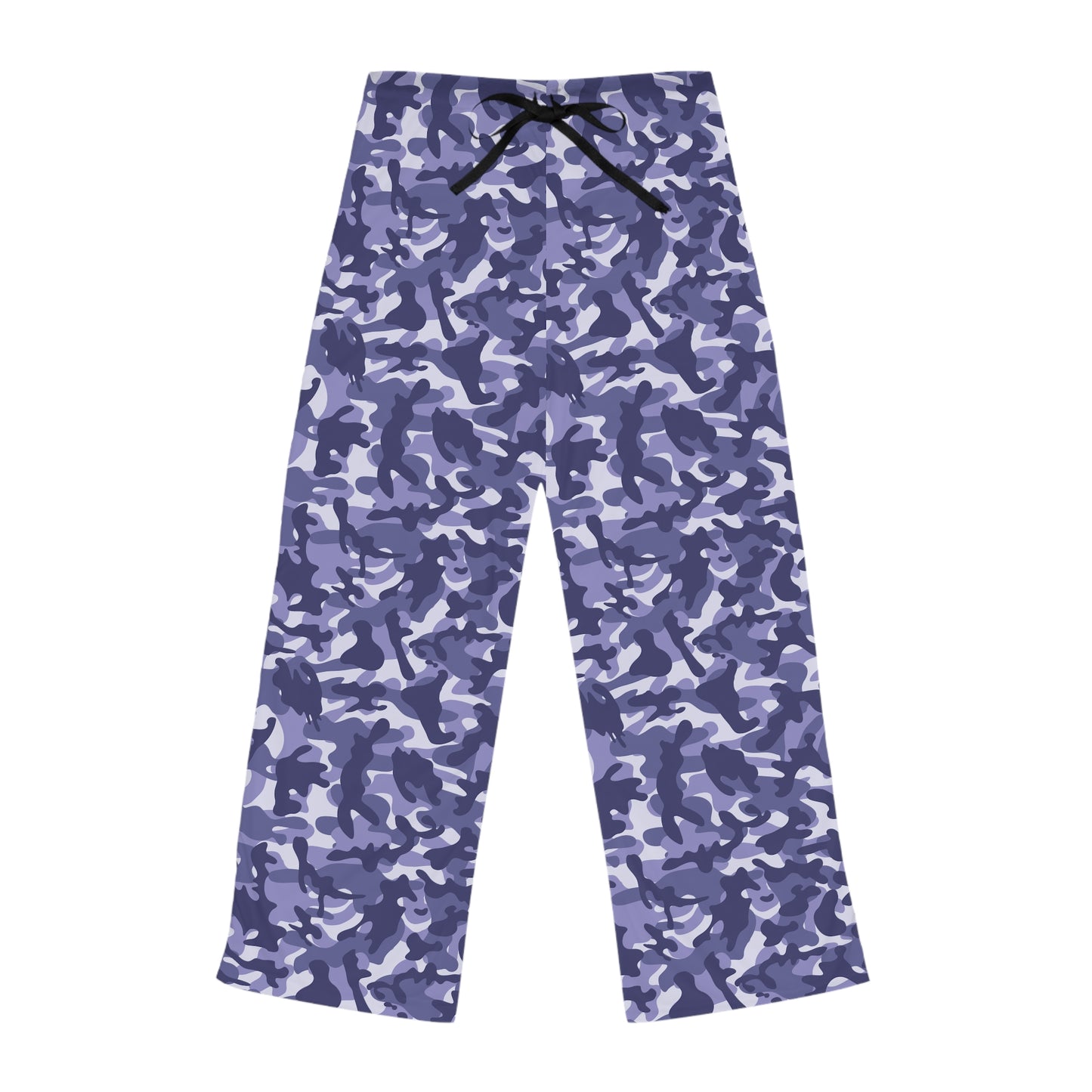 Women's Pajama Pants - Blue Camouflage