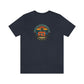 The Outdoor POD Store: Vintage Camping Tee - Eat, Sleep, Camp, Repeat. Heather Navy