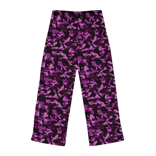 Women's Pajama Pants - Purple Camouflage