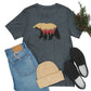 Outdoor POD Store. Camping Tee Collection. Bear Silhouette. Heather Slate