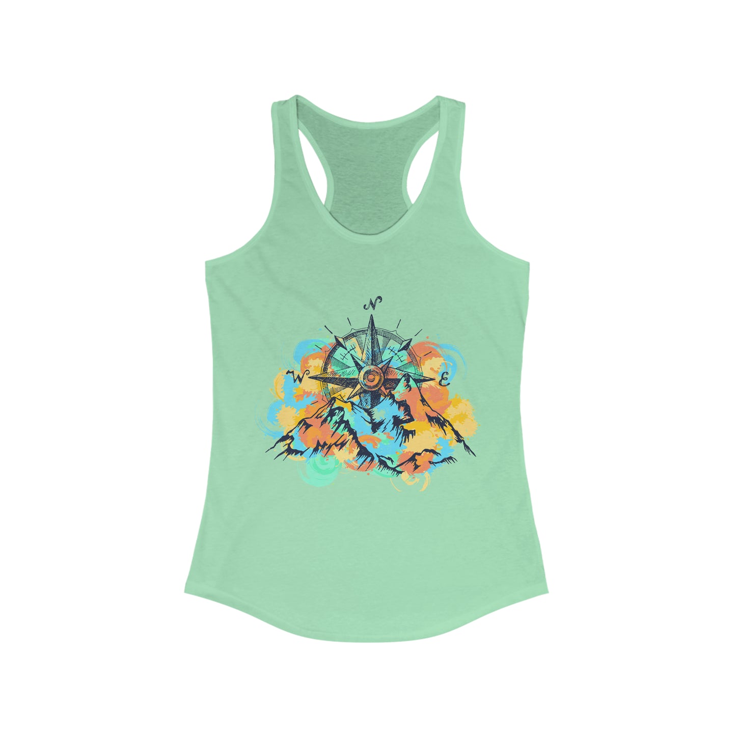 Women's Racerback Tank - Mountains & Compass