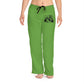 Women's Pajama Pants - Green American Flag & Tent